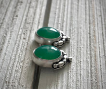 Load image into Gallery viewer, Chrysoprase Studs