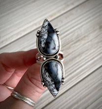 Load image into Gallery viewer, Double Dendrite Opal Statement Ring