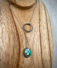 Load image into Gallery viewer, Abalone Lariat Necklace