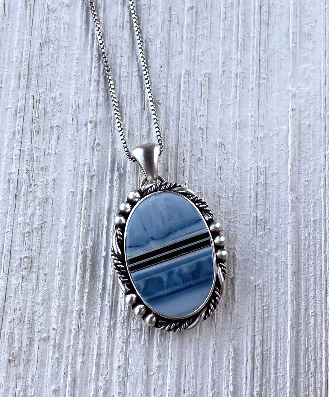 Reserved: Owyhee Blue Opal Pendant