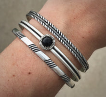 Load image into Gallery viewer, Onyx Stacker Cuff Set
