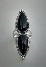 Load image into Gallery viewer, RESERVED: Double Onyx Ring