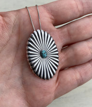 Load image into Gallery viewer, Turquoise Concho Pendant/Brooch: Remainder