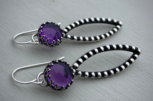 Load image into Gallery viewer, Amethyst Marquise Earrings