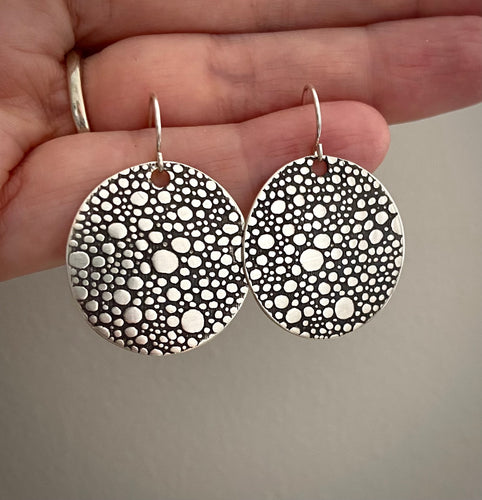 Dotted Disc Earrings