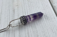 Load image into Gallery viewer, RESERVED: Fluorite Point Pendant