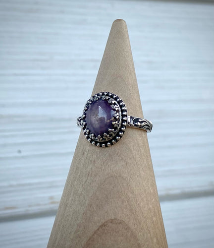 Lavender Star Ruby Ring