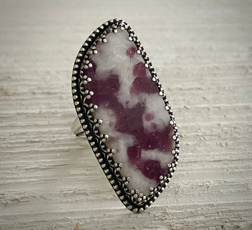 Lepidolite Ring