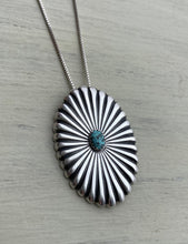 Load image into Gallery viewer, Turquoise Concho Pendant/Brooch: Remainder