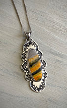 Load image into Gallery viewer, Hand Stamped Bumblebee Jasper
