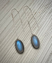 Load image into Gallery viewer, Moonstone Threader Earrings