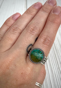 Hubei Turquoise Wide Band Ring