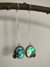 Load image into Gallery viewer, Abalone Threader Earrings