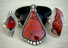 Load image into Gallery viewer, •Inferno• Crazy Lace Agate Ring