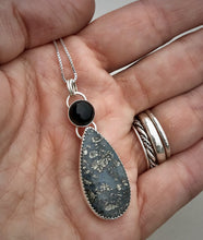 Load image into Gallery viewer, Onyx &amp; Marcasite Pendant
