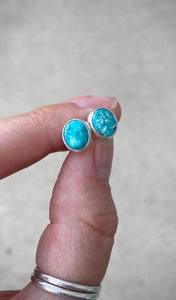 RESERVED: Whitewater Turquoise Studs